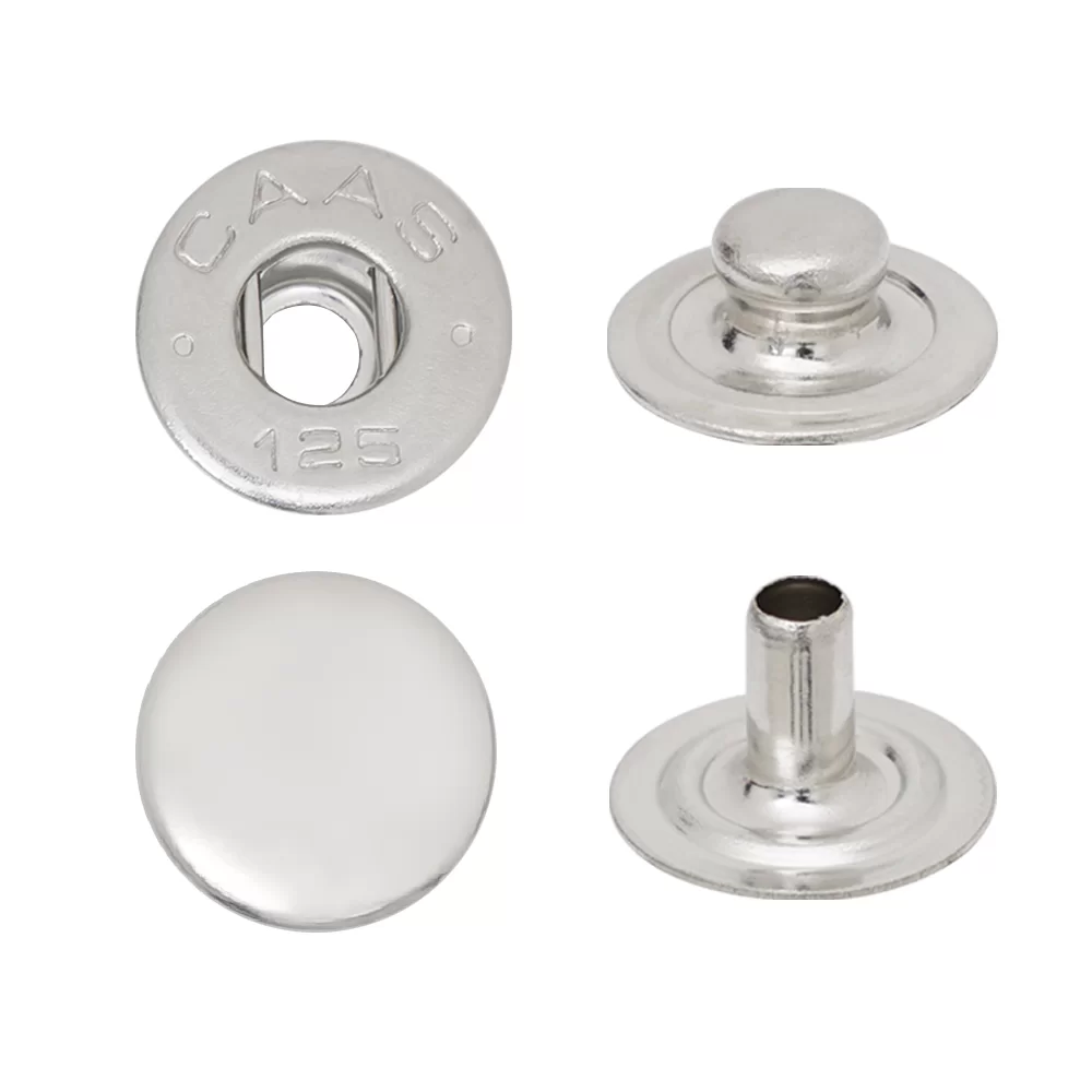 Spring Snap Button with Flat Socket